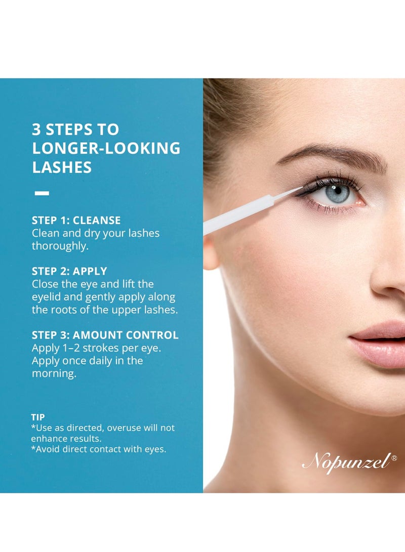 Eyelash Growth Serum: Lash Serum for Eyelash Growth with Advanced Formula - Lash Enhancing - Eyelash Conditioner for Thicker Longer Stronger Fuller Eyelashes and Eyebrows - 4ml