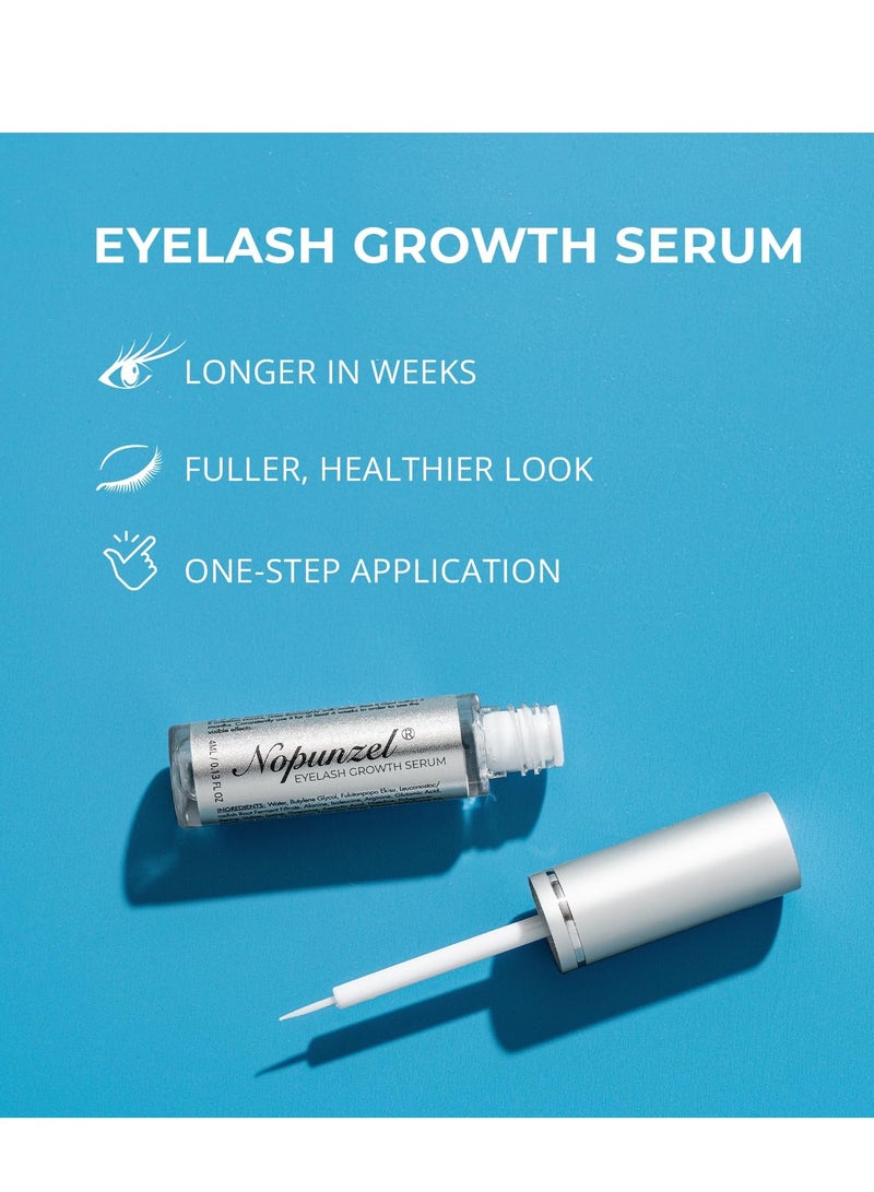 Eyelash Growth Serum: Lash Serum for Eyelash Growth with Advanced Formula - Lash Enhancing - Eyelash Conditioner for Thicker Longer Stronger Fuller Eyelashes and Eyebrows - 4ml