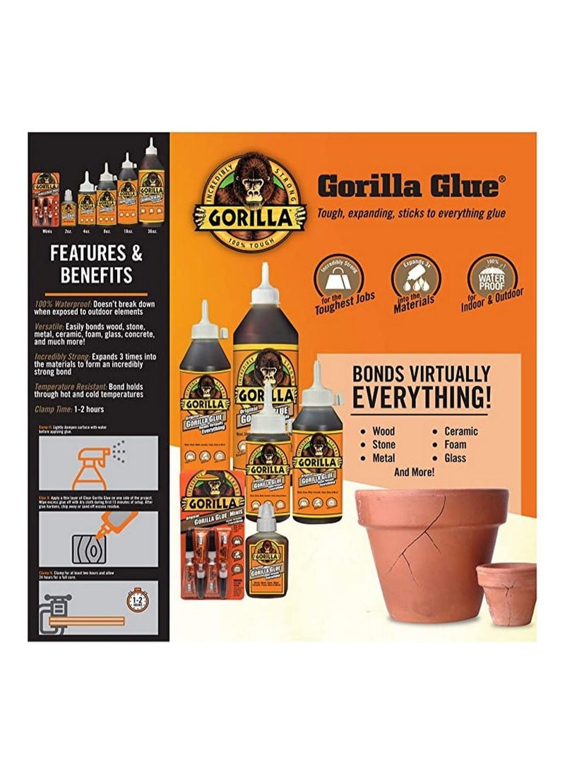Gorilla Original Gorilla Glue Waterproof Polyurethane Glue 236 ML  - Image 5