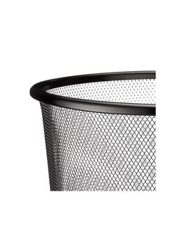 Maxi Maxi Mesh Waste Bin 9 Liter Black, Ideal For Use In The Office, Kitchen, Bathroom, Room etc  - Image 3