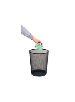 Maxi Maxi Mesh Waste Bin 9 Liter Black, Ideal For Use In The Office, Kitchen, Bathroom, Room etc  - Image 2