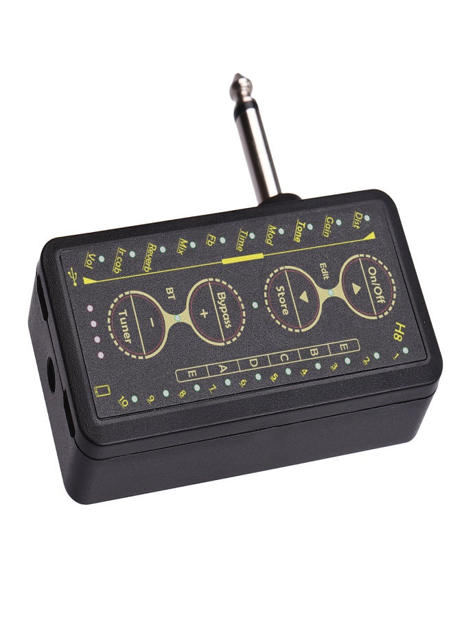 M-VAVE Multi-effects Guitar Headphone Amplifier Rechargeable Pocket Headphone Guitar Amp with 3.5mm Jack 10 Preamp Chorus Phaser Reverb Delay Tuner for Personal Practice - Image 5