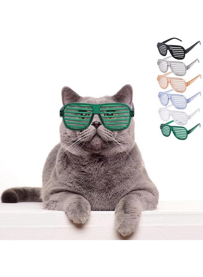 إيميلي بيتس نظارات القطط نظارات الكلاب نظارات الحيوانات الأليفة نظارات الجراء لأزياء الهالوين صور الدعائم مصاريع النوافذ بدون عدسة (أسود) - Image 2