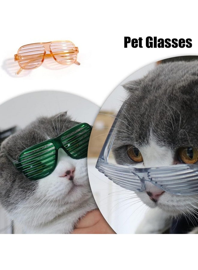 إيميلي بيتس نظارات القطط نظارات الكلاب نظارات الحيوانات الأليفة نظارات الجراء لأزياء الهالوين صور الدعائم مصاريع النوافذ بدون عدسة (أسود) - Image 3