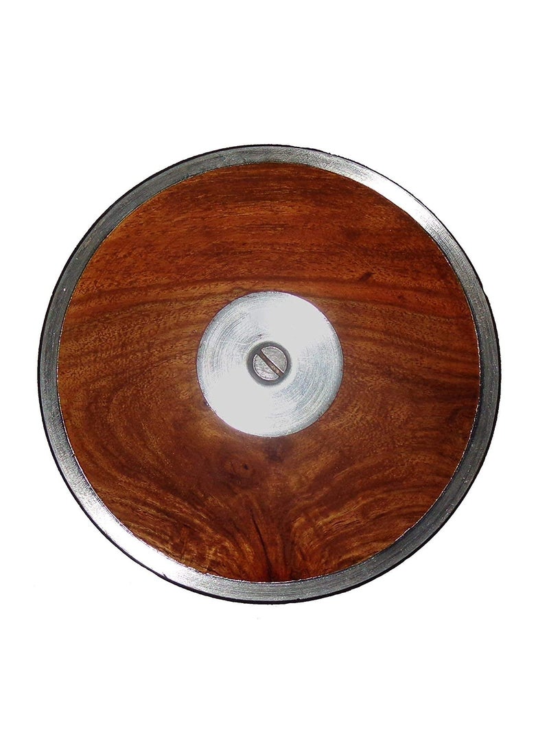 YMD 2 Kg Discus Throw Wooden Competition Practice Discus Throw for Men  - Image 1