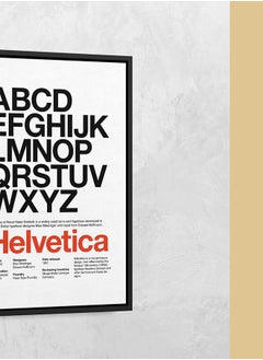 Helvetica Font Poster, Typographic Print, Helvetica Typeface Canvas, Typography Print, Office Decor, Minimalist, Gift For Designers