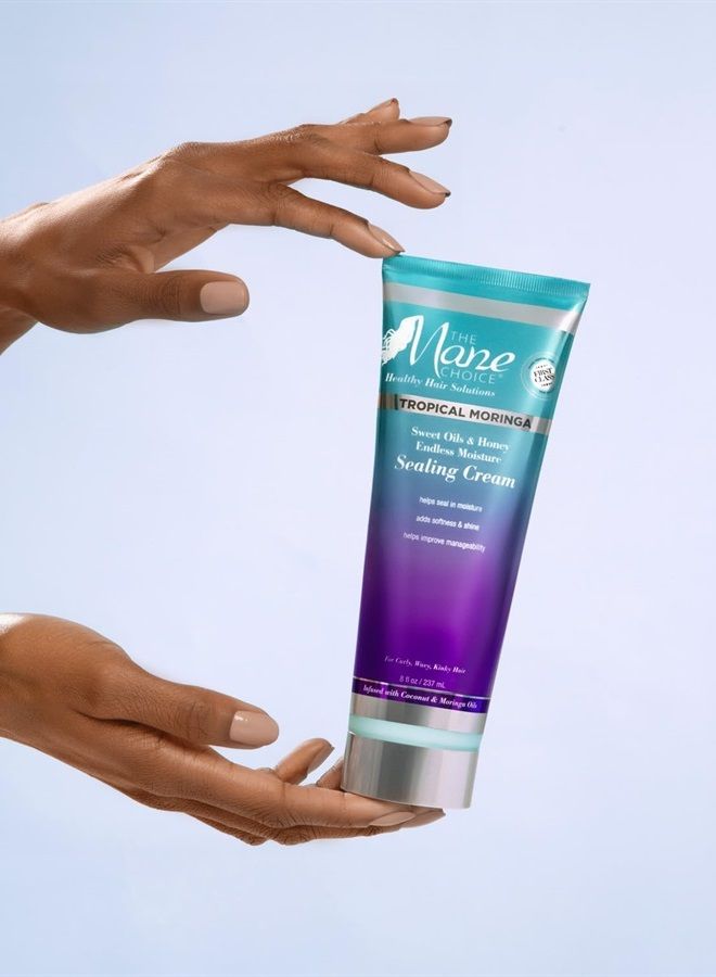 THE MANE CHOICE كريم ختم الرطوبة اللانهائية بزيت المورينغا الحلو والعسل الاستوائي، 8 أونصة - Image 4