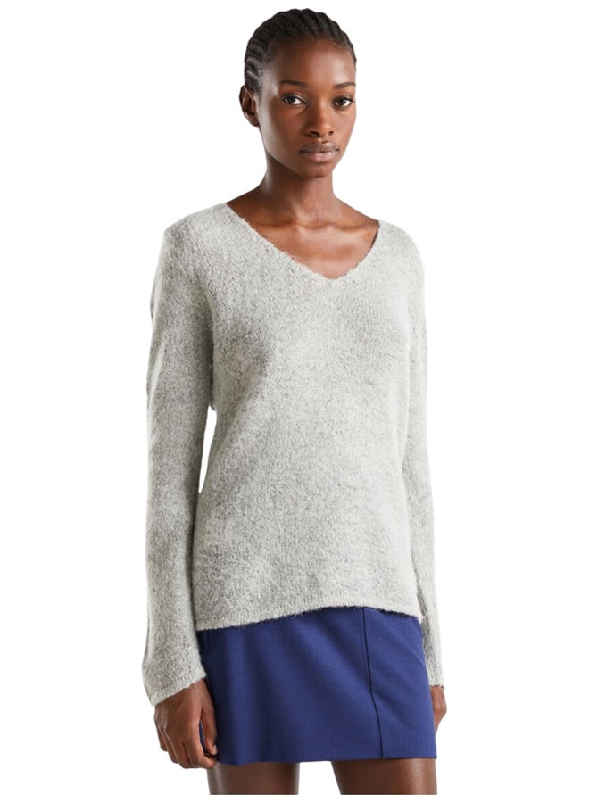 Benetton REGULAR FIT MOHAIR BLEND SWEATER  - Image 1