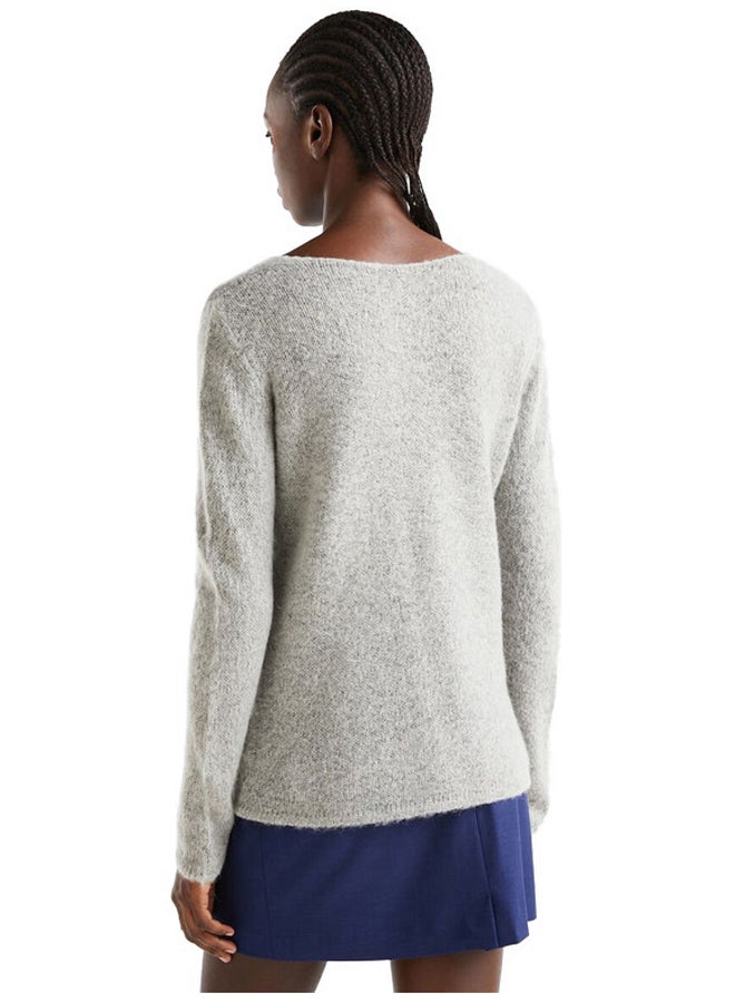 Benetton REGULAR FIT MOHAIR BLEND SWEATER  - Image 3