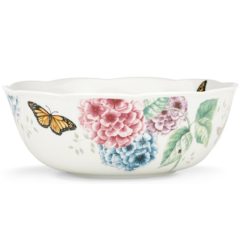 Lenox Butterfly Meadow Hydrangea Large Serve Bowl 270 LB Multi