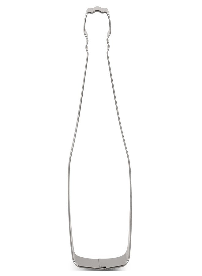 LILIAO Champagne Cookie Cutter Wedding Fondant Biscuit Cutter - 1.7 x 5 inches - Stainless Steel - Image 1