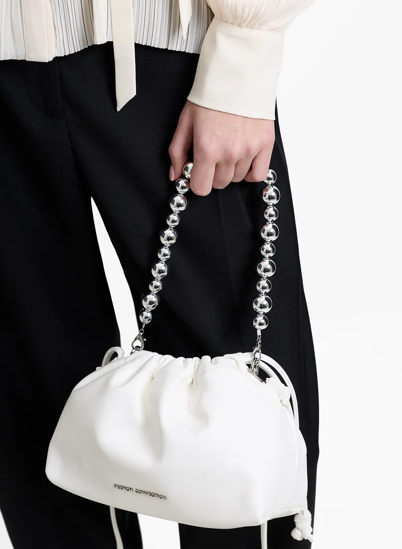 فرنش كونكشن Women White Covent Shoulder Bag