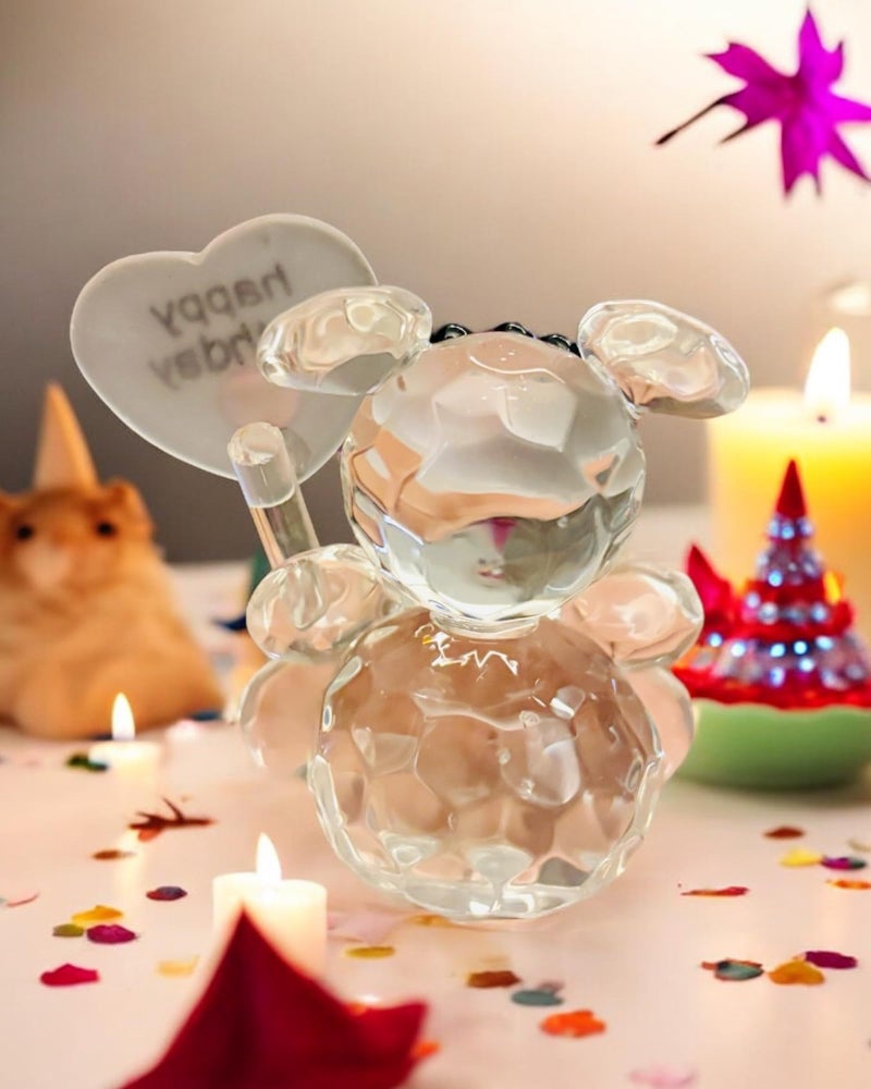 WARMINGO DE Crystal Teddy Gift | Valentines Day Gift | Cute Gifting Item | (Happy Birthday), 35 x 55 Mm - Image 3