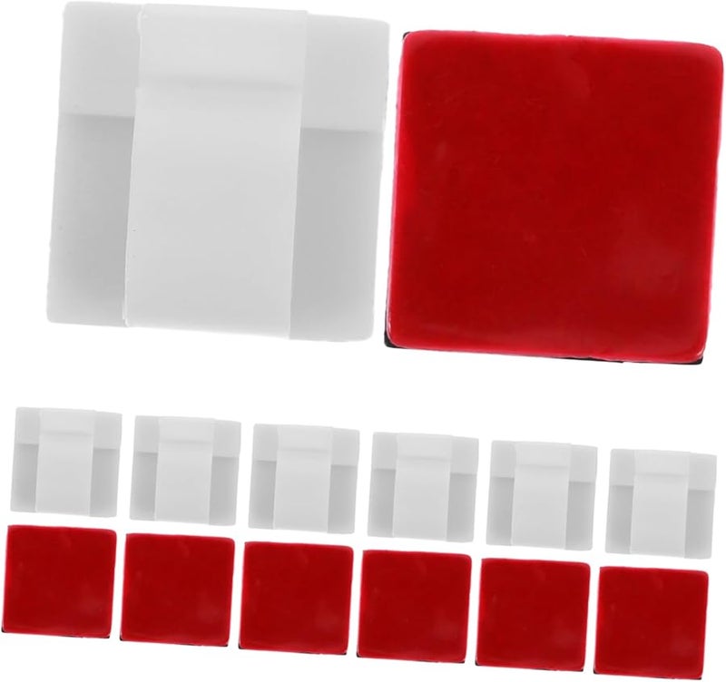 White Cable Clips 200pcs Adhesive Hooks Wire Mounting Cord Organizer For Desk Wall - Image 1