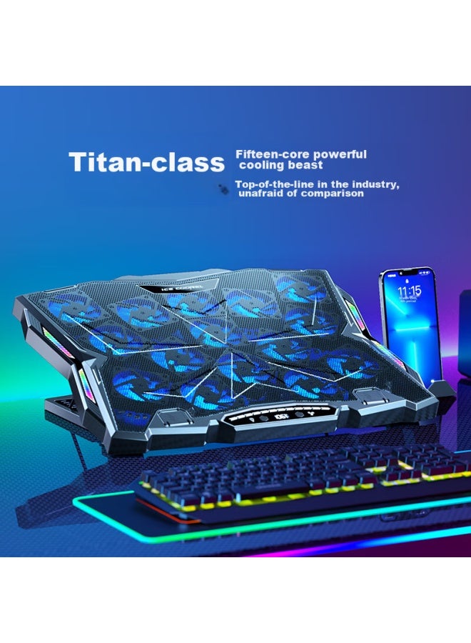 ICE COOREL Kurei Bingzun K12 Laptop Cooling Pad, Laptop Stand, Gaming Laptop Cooling Base, Vertical Adjustable Height Stand, Suitable For Lenovo, Alienware, Lenovo Legion, Mechanical Revolution - Image 3
