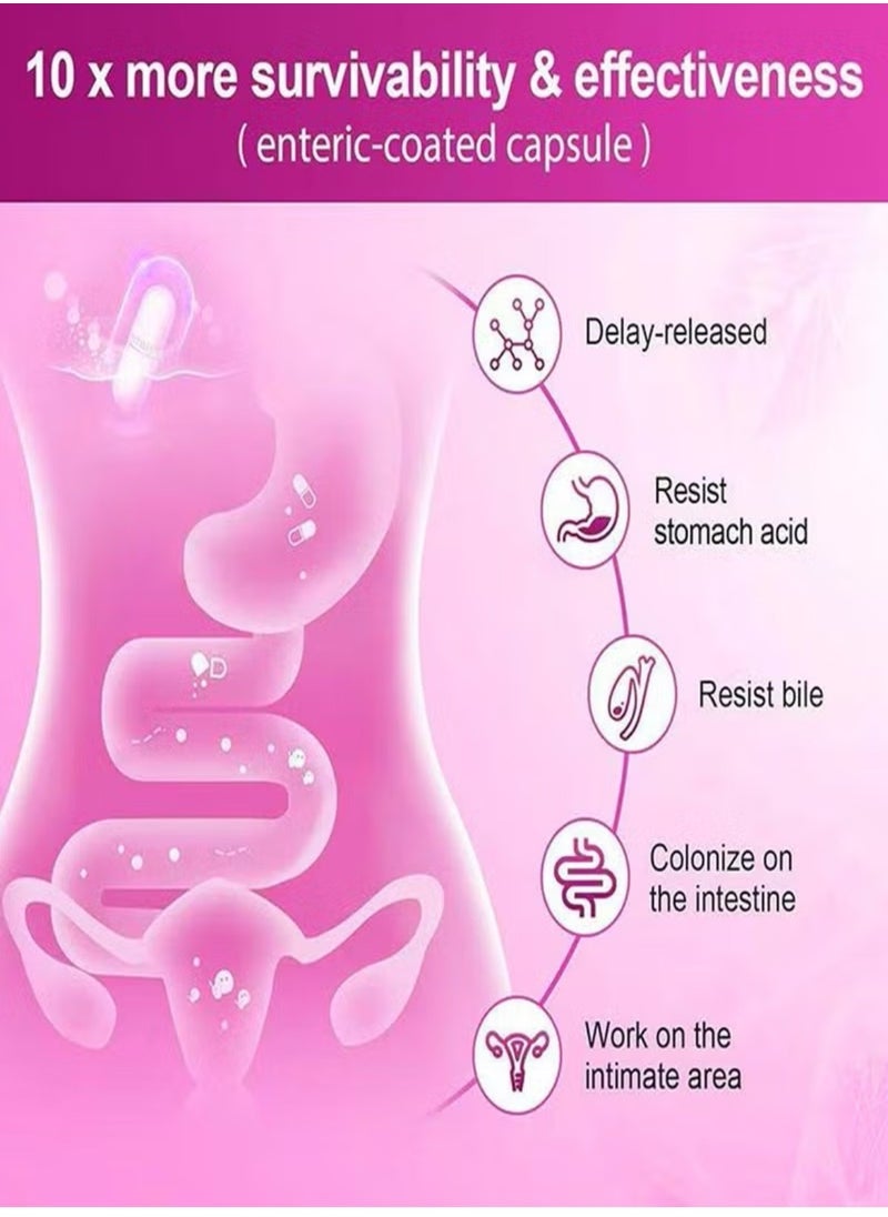 Probiotic Live Women’s Probiotic, 90 Caps 100 Billion CFU 31 Strains, with Organic Prebiotics Cranberry, Digestive Immune  - Image 5