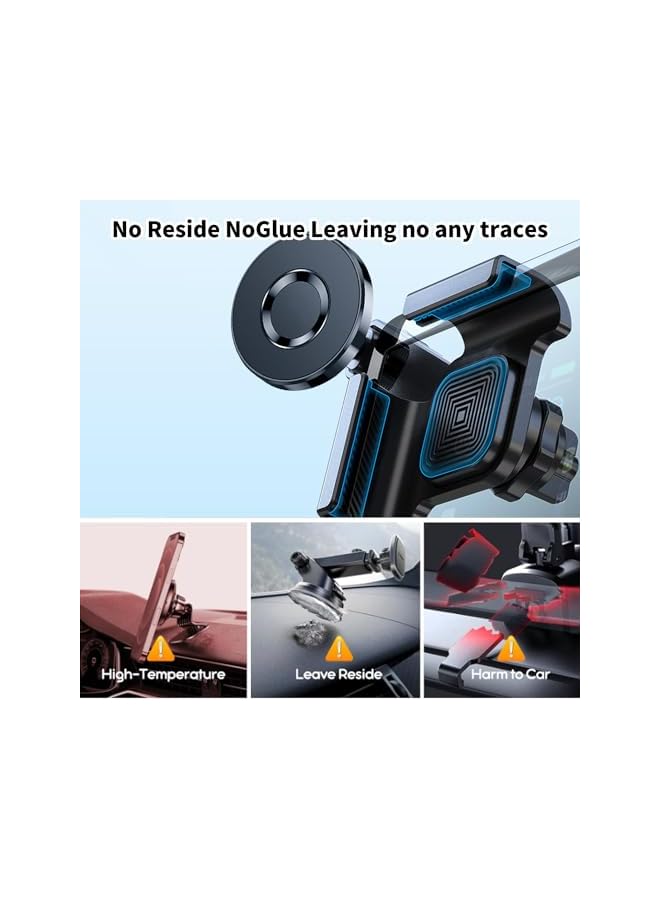 Green Tiger for Tesla Phone Mount, MagSafe Strongest Magnet Power Magnetic Car Phone Holder Mount for Tesla 3/Y Accessories Fits for All iPhone & Android Phones - with Magnetic Ring - Image 3