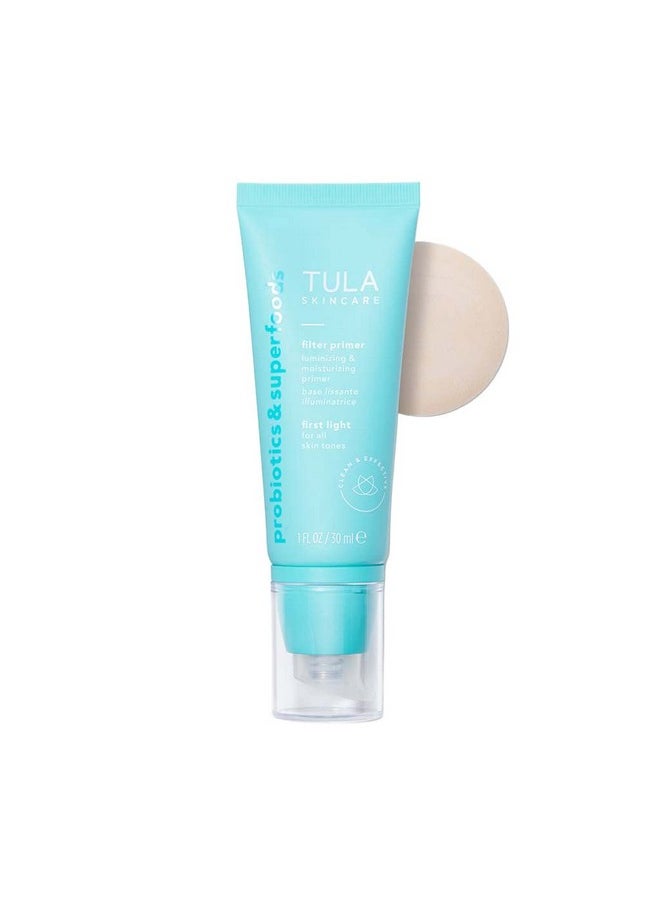 TULA TULA Skin Care Face Filter Blurring and Moisturizing Primer - First Light, Evens the Appearance of Skin Tone & Redness, Hydrates & Improves Makeup Wear, 1fl oz  - Image 1