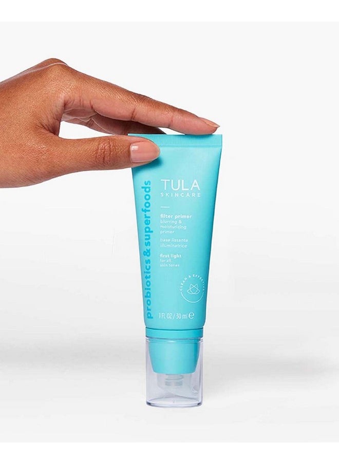 TULA TULA Skin Care Face Filter Blurring and Moisturizing Primer - First Light, Evens the Appearance of Skin Tone & Redness, Hydrates & Improves Makeup Wear, 1fl oz  - Image 2