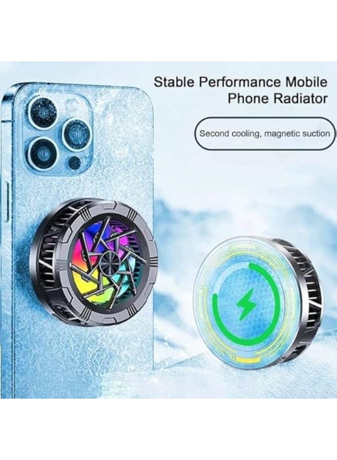 مبرد موبايل AL-11، مبرد موبايل للالعاب مع شاشة رقمية، مروحة تبريد عالمية للجوال، مروحة تبريد للالعاب للجوال، مناسب لمعظم الهواتف الذكية - Image 1