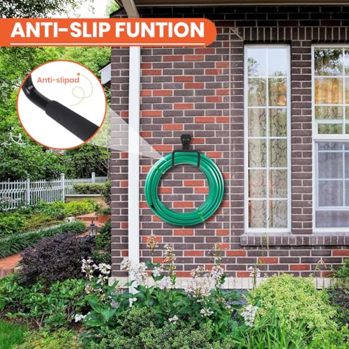 Serplex® 2Pcs Heavy Duty Hose Hanger Garden Hose Storage, Metal Water Hose Holders for Outside Wall Mount Garden Hose Reel Hose Stand for Garden Hose, 110lbs Loading Capacity, for Max 150ft Hose - Image 5