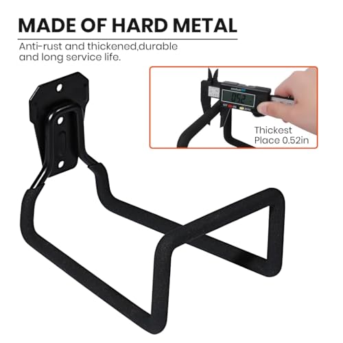 Serplex® 2Pcs Heavy Duty Hose Hanger Garden Hose Storage, Metal Water Hose Holders for Outside Wall Mount Garden Hose Reel Hose Stand for Garden Hose, 110lbs Loading Capacity, for Max 150ft Hose - Image 4