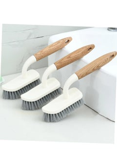 Oasisgalore 2pcs Cleaning Brush for White Floor with Wooden Handle  - Image 2