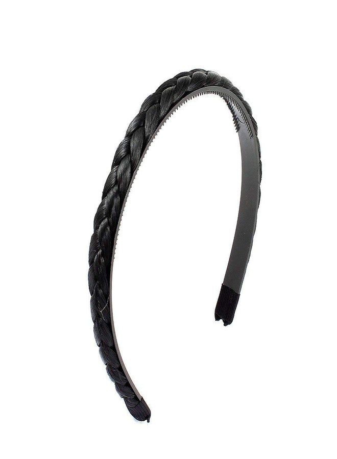 BAKEFY- Womens Girls Braided Headband Synthetic Hair Plaited Head Band Hairband (Pack of 1) - Image 1
