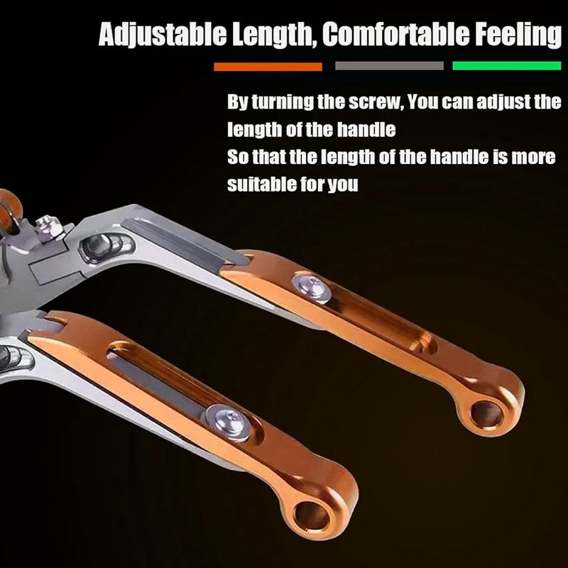 KTM Duke 390 250 200 125 Adjustable CNC Brake Clutch Lever Gold Black Gold - Image 5