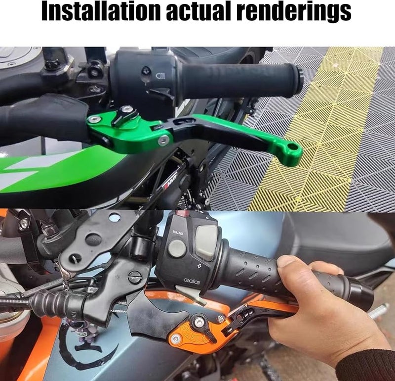 KTM Duke 390 250 200 125 Adjustable CNC Brake Clutch Lever Gold Black Gold - Image 4