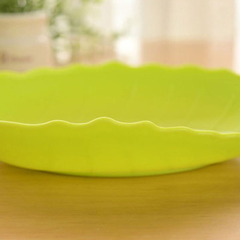 6pcs Tree Leaf Fruit Dish Creative Fruit Plates Candy Dish Dried Fruit Tray for Party Home (Random Color) - Image 3