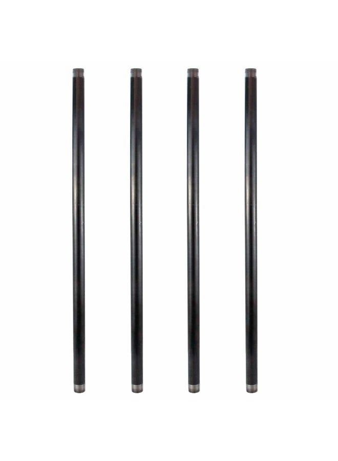 GeilSpace 3/4" x 42" Heavy Duty Pre-Cut Grey Metal Pipe, Industrial Steel Fits Standard 3/4 Inch Threaded Pipes and Fittings - Vintage DIY Industrial Shelving (3/4" × 42", Grey) - Image 1