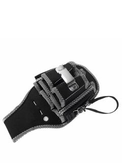 Y&D Tool Pouch -Single Side Belt Pouch/Utility Bag/Tool Apron for Carpenter/Gardening/Waist Durable Canvas Construction.Comfortable Light Weight (BLACK)  - Image 2