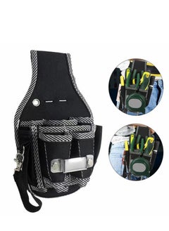 Y&D Tool Pouch -Single Side Belt Pouch/Utility Bag/Tool Apron for Carpenter/Gardening/Waist Durable Canvas Construction.Comfortable Light Weight (BLACK)  - Image 4