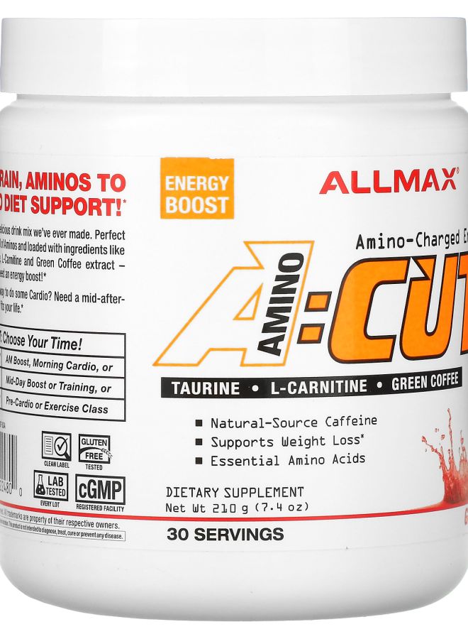 Allmax ACUTS™ Amino-Charged Energy Drink Goji Berry 7.4 oz (210 g) - Image 2