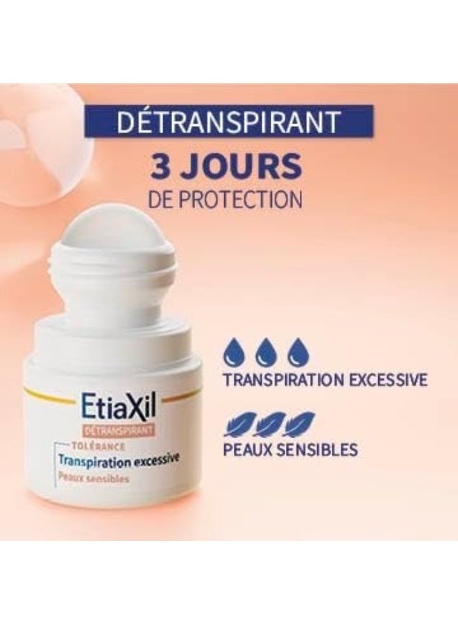 Etiaxil Detranspirant Underarms Sensitive Skin Roll-on 15 ml - Image 2
