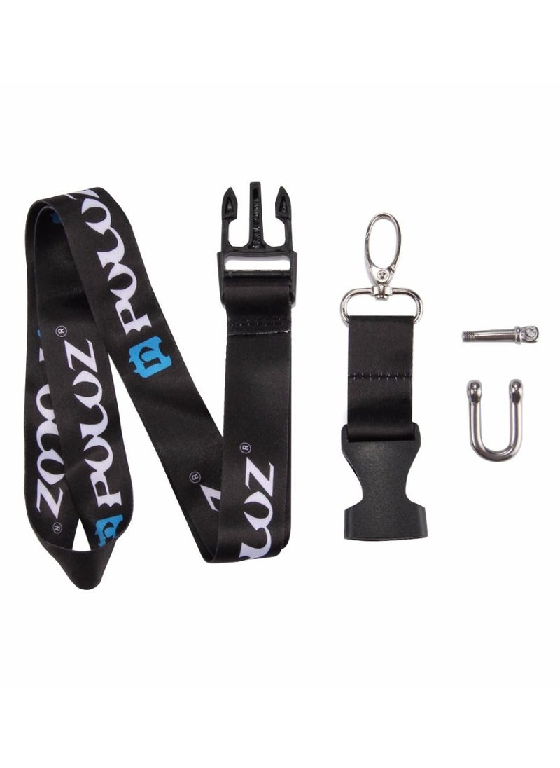 PULUZ - Long Neck Strap Lanyard Sling 60cm Detachable for GoPro Hero11 Black / HERO10 Black / HERO9 Black /HERO8 / HERO7 /5 Session /4 Session /4 /3+ /3 /2 /1 / Max, DJI OSMO Action & Other Action Cameras - Image 1