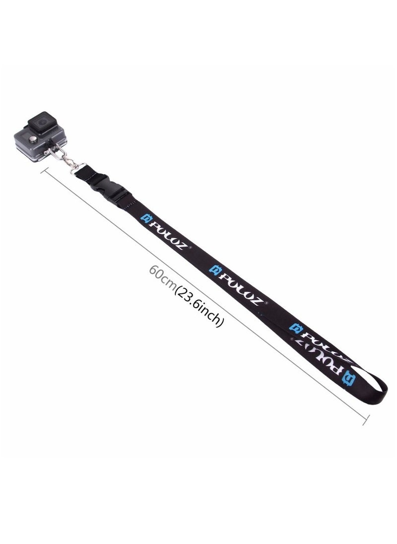 PULUZ - Long Neck Strap Lanyard Sling 60cm Detachable for GoPro Hero11 Black / HERO10 Black / HERO9 Black /HERO8 / HERO7 /5 Session /4 Session /4 /3+ /3 /2 /1 / Max, DJI OSMO Action & Other Action Cameras - Image 1