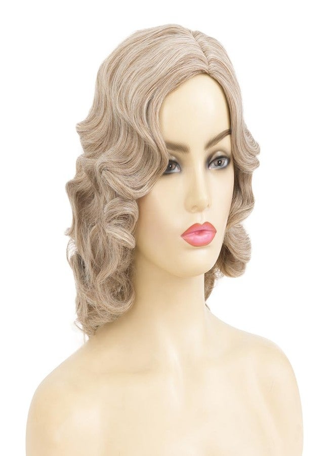 Dai Cloud Blonde 1920s Wig for Women Long Finger Wave Party Hair Synthetic Full Vintage Blonde Wigs for Womens Lady Cosplay Costume Fancy Dress Flapper Wig - Image 2