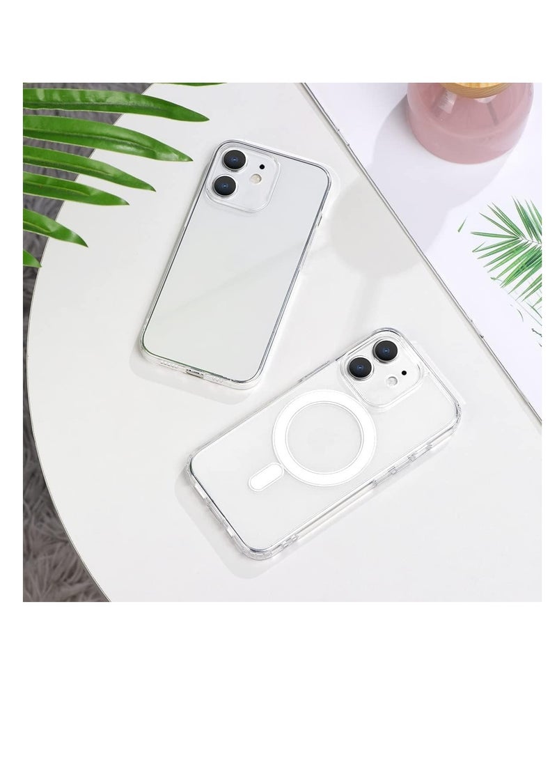 Samsung Galaxy A35/A55 Case Clear [Anti-Yellowing] [Compatible with MagSafe Magnetic] [Anti-Drop and Shockproof] Slim Phone Cover (Clear) - Image 2