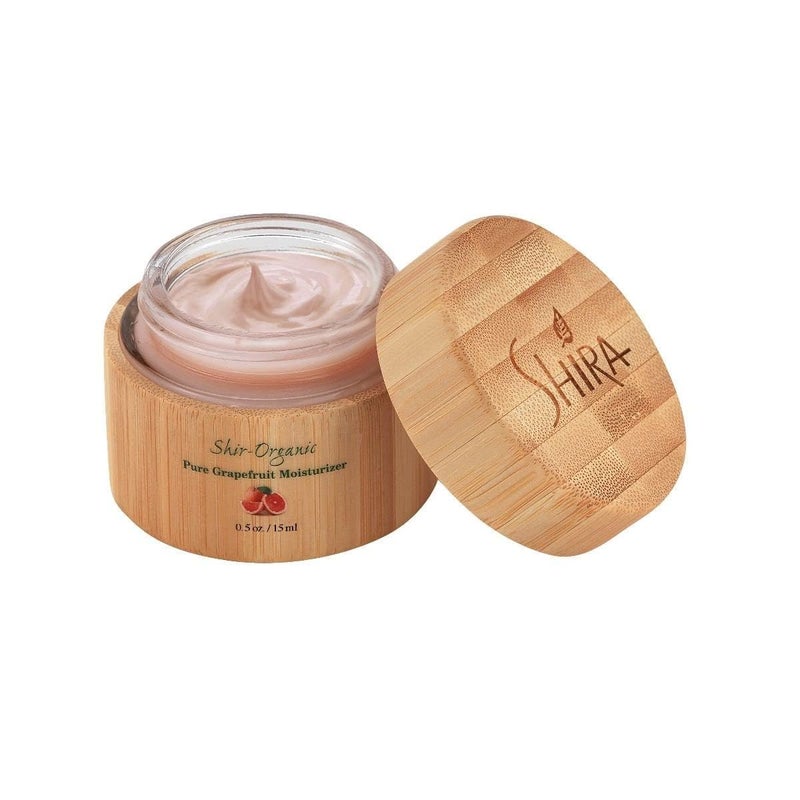 ShirOrganic Pure Pink Grapefruit Moisturizer Intense Hydration Soft Brightening Moisturizer Rich in Vitamin C For Face Normal to Oily Skin Type 15ml
