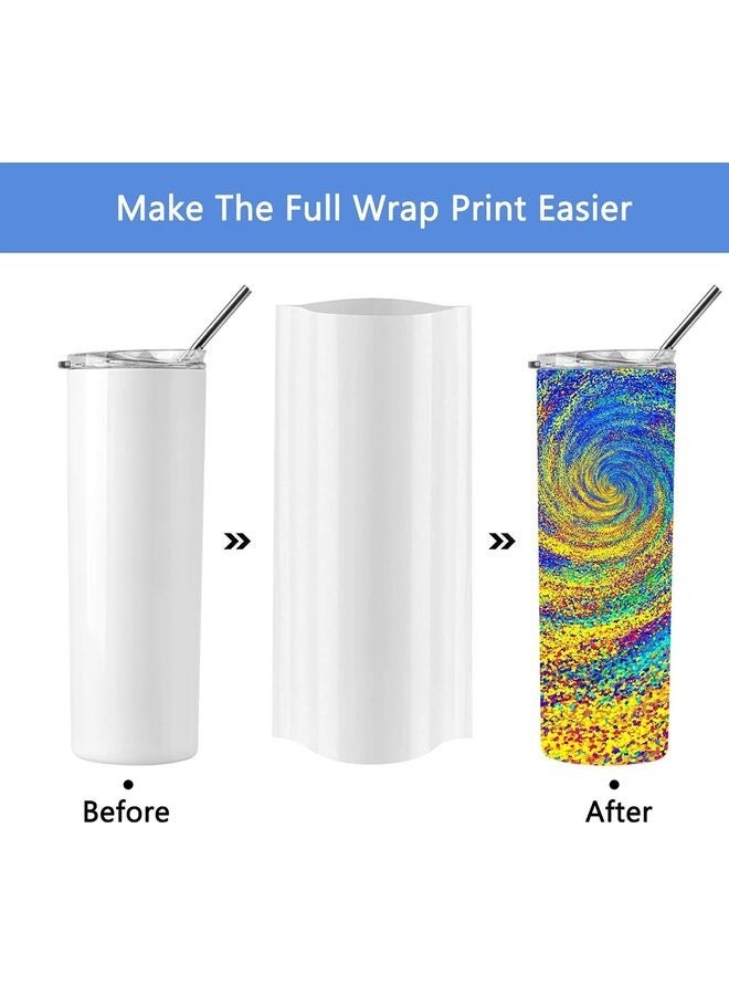 Sublimation Shrink Wrap Sleeves,5x10 Inch White Sublimation Heat Transfer Shrink Film Bags for Mugs,Cups,Tumblers,Blanks - Image 4