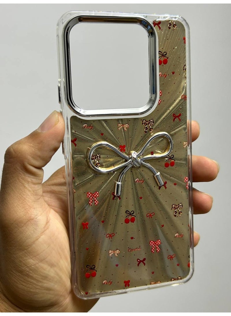 Bow-shaped back cover compatible with Xiaomi Redmi Note 14 - Image 1
