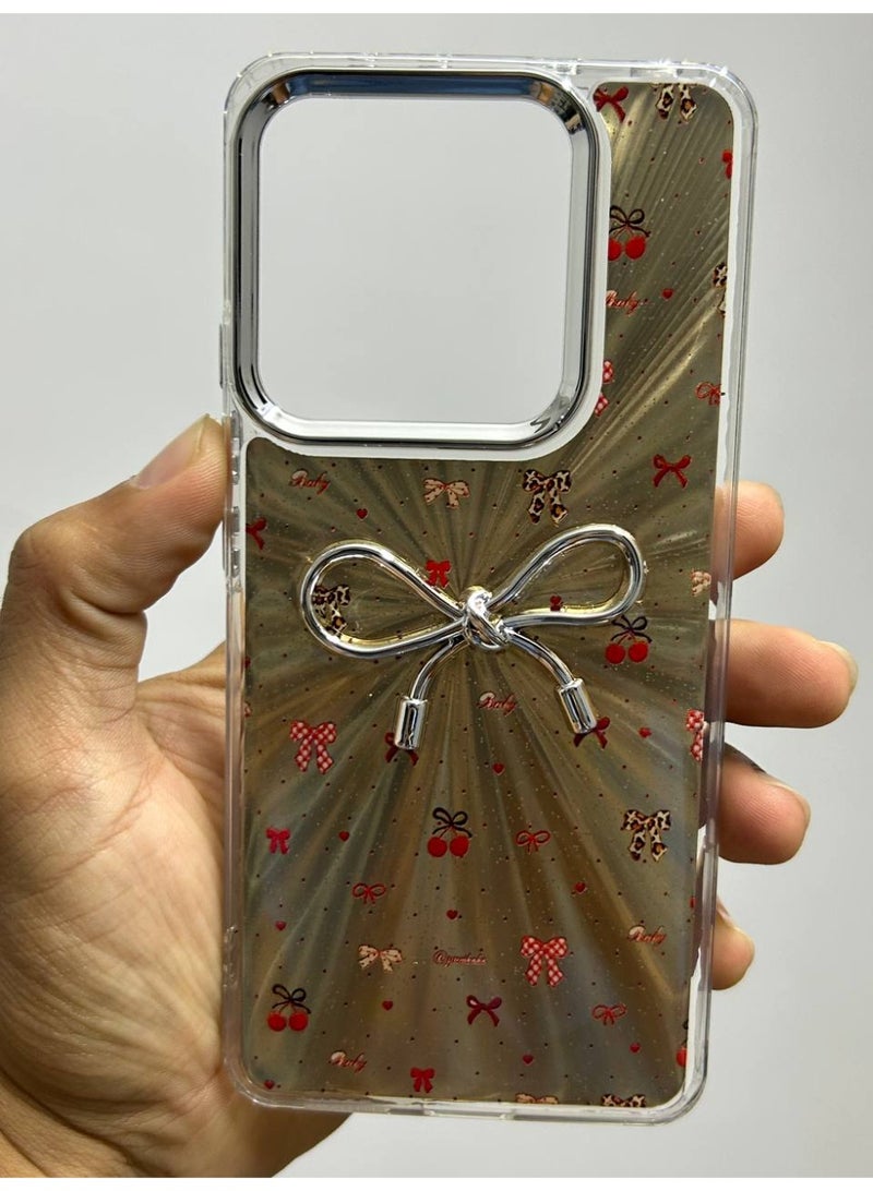 Bow-shaped back cover compatible with Xiaomi Redmi Note 14 - Image 2
