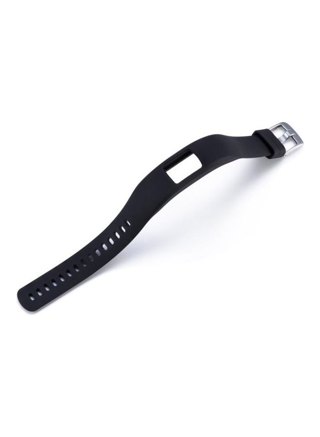 NIBEMINENT Gloss And Colour Integrated Silicone Strap For Garmin Vivofit 4 Black - Image 2