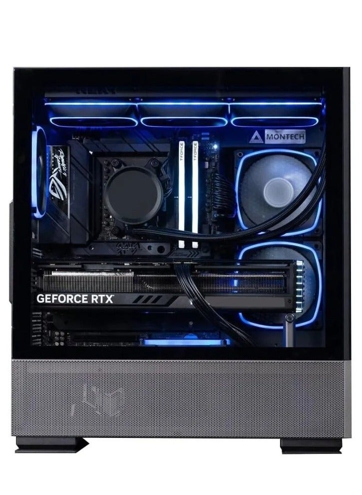 NANOTECH Hijacker Gaming PC - Intel Core i7-14700F, DDR5 32GB (2*16) Ram, 2TB NVMe M.2 SSD, Nvidia GeForce RTX 5070 Ti 16GB GDDR7 Graphics Card, 3 Fan AIO Liquid Cooler, 850W Power Supply, Windows 11 Pro | Wi-Fi - Image 2