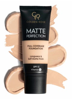 Golden Rose Matte Perfection Full Coverage Foundation - NATURAL 3  - Image 1