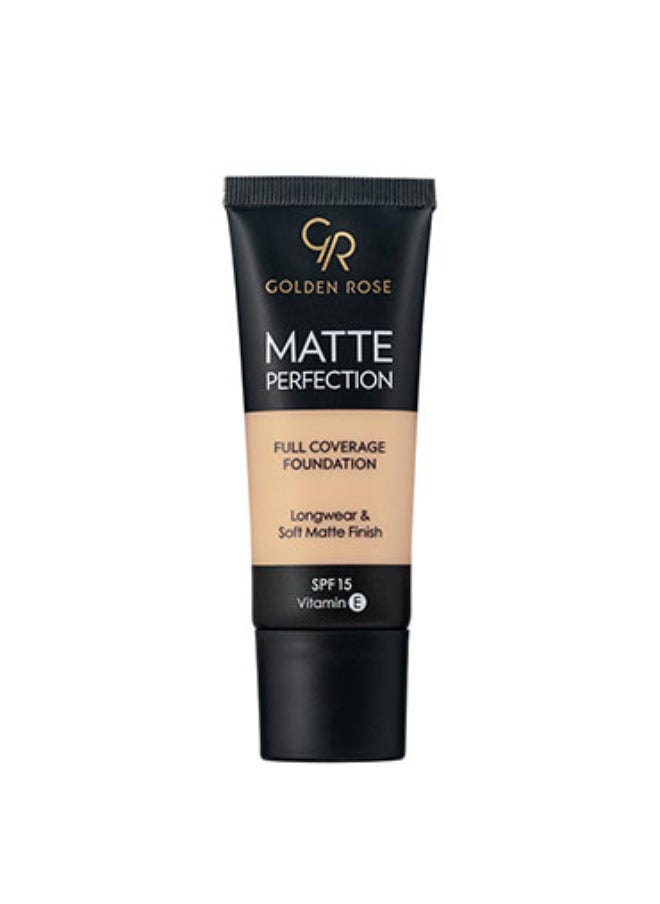 Golden Rose - Matte Perfection Full Coverage Foundation - NATURAL 3 - Image 1