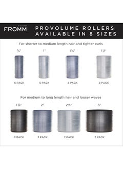 Fromm Provolume 2" Selfgrip Ceramic Ionic Thermal Hair Rollers 3 Count Large Salon Quality Hair Curlers For Medium To Long Length Hair And Curtain Bangs  - Image 4