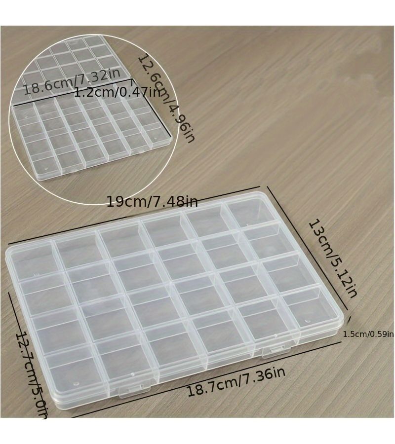 63V 100V Calibration Square Correction Capacitor Box 24 Grids 101J 102 104 105 222 223 472 473 474J 225J - Image 5